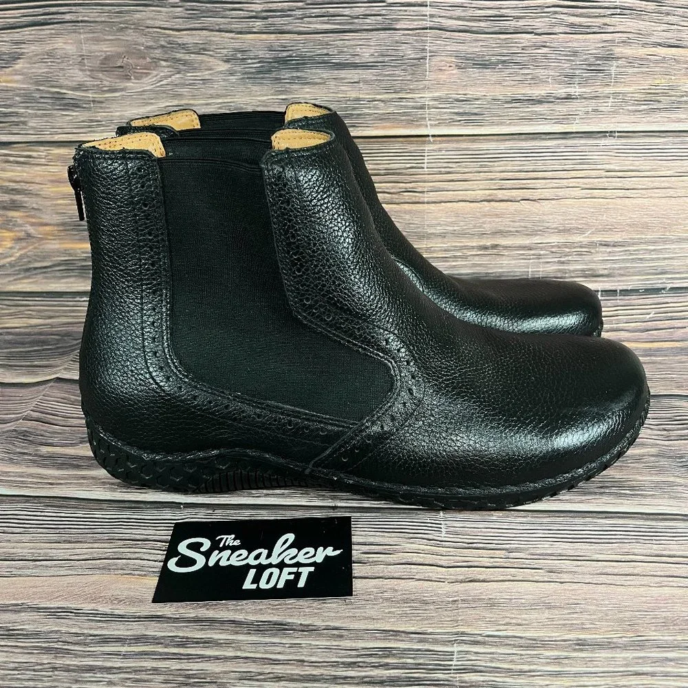 Alegria‎ Men's Jony Black Leather Slip On Chukka Boots